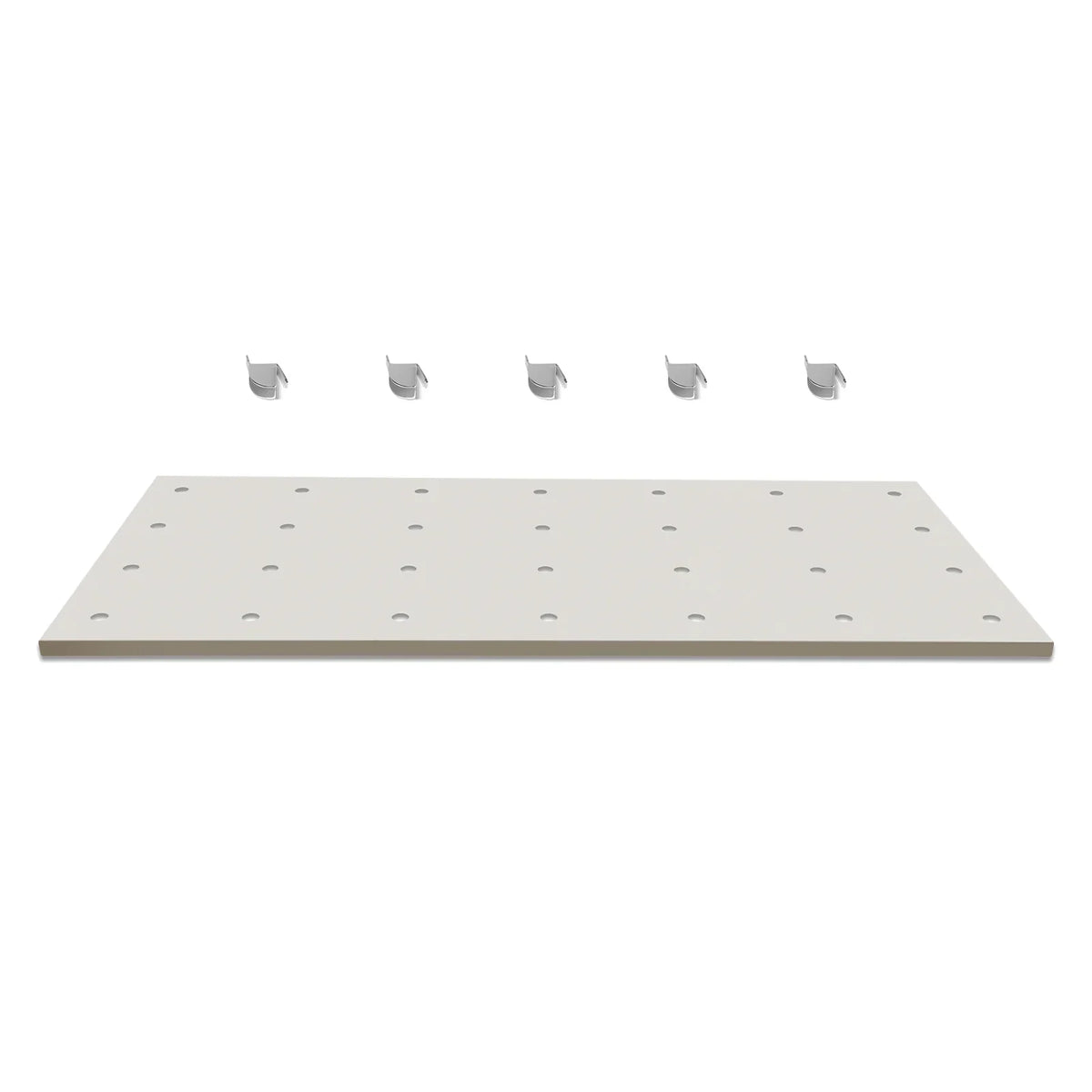 ( 1 Pack / 1 Pcs ) Shelf with 5 Pcs Clips, 1430L Cabinet, White (for SKU:203004W, 203008W, 203009W)