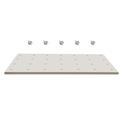 ( 1 Pack / 1 Pcs ) Shelf with 5 Pcs Clips, 1430L Cabinet, White (for SKU:203004W, 203008W, 203009W)