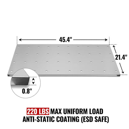 ( 1 Pack / 1 Pcs ) Shelf with 5 Pcs Clips, 1430L Cabinet, Stainless Steel (for SKU:203009SS)