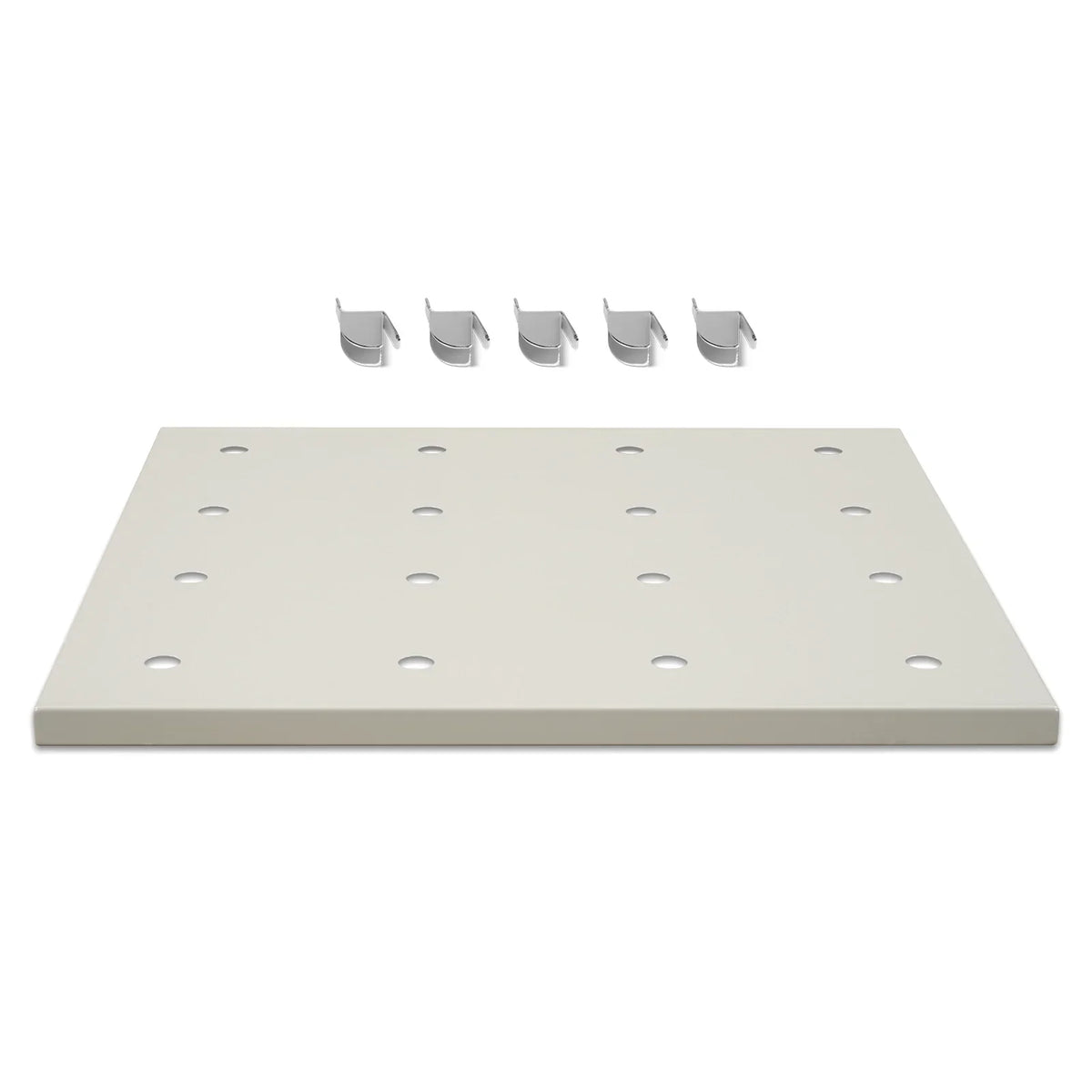 ( 1 Pack / 1 Pcs ) Shelf with 5 Pcs Clips, 210L Cabinet, White (for SKU:203012W, 203013W)