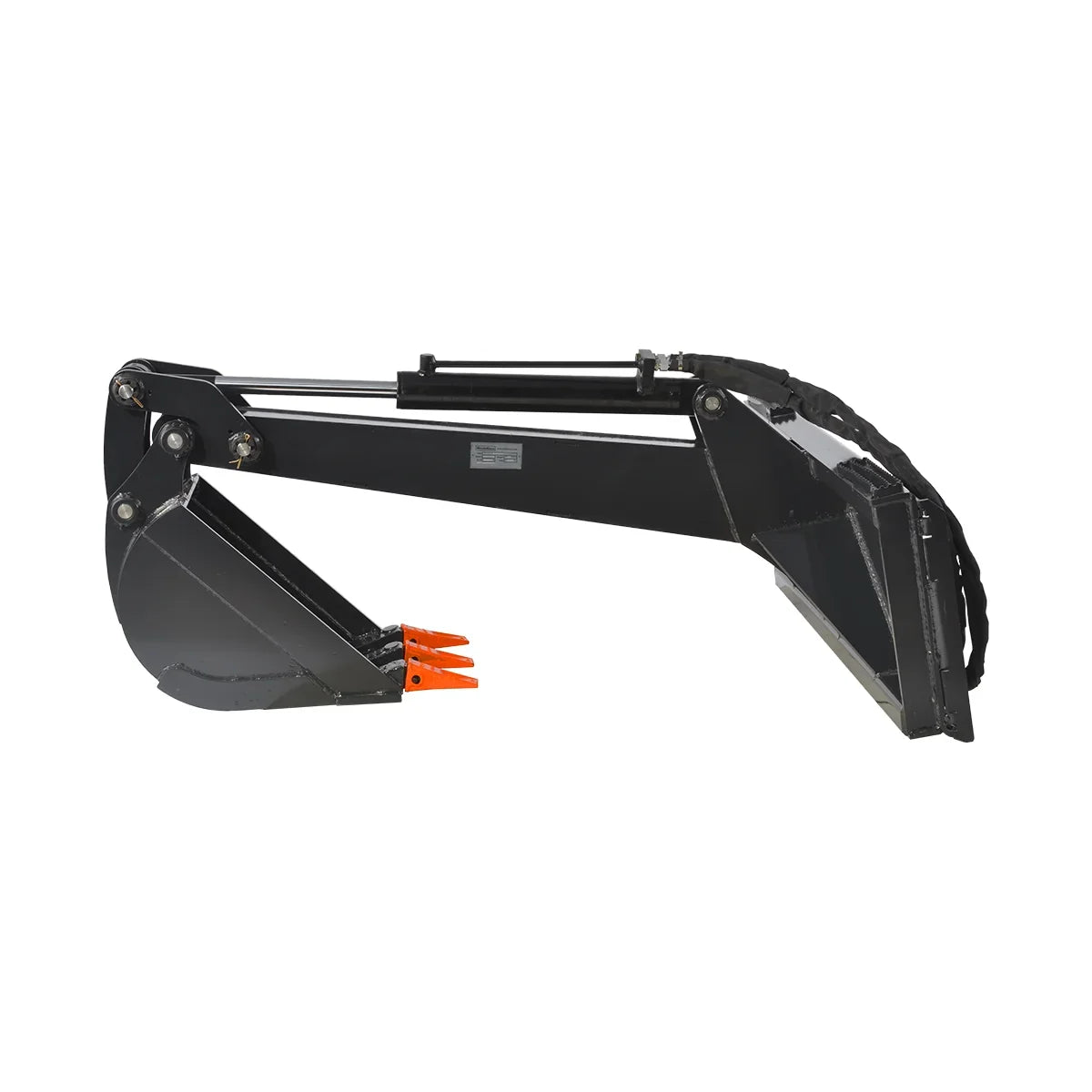 MechMaxx Skid Steer Backhoe Attachment, 14” Bucket Included, 78inch Digging Depth,LBH-14