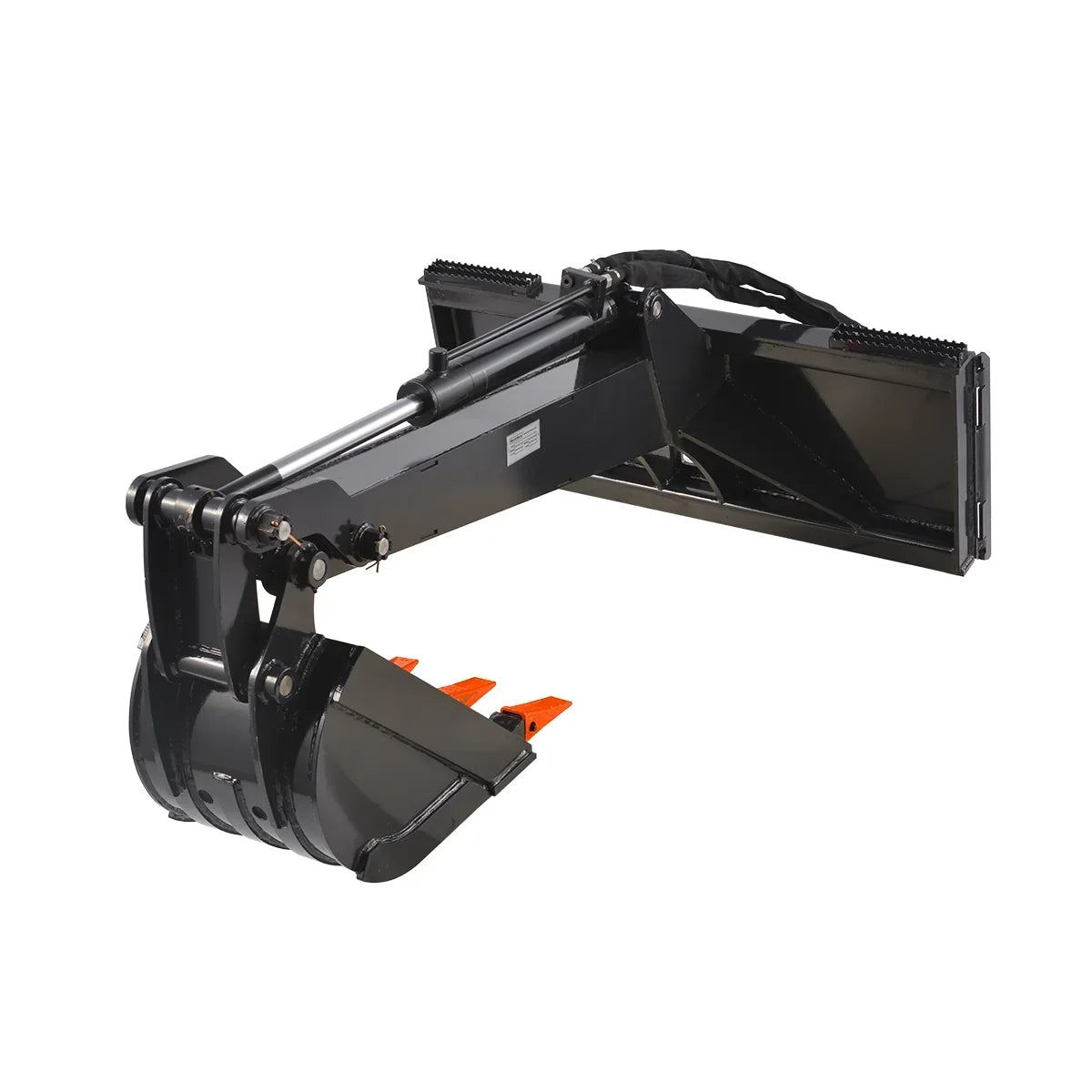 MechMaxx Skid Steer Backhoe Attachment, 14” Bucket Included, 78inch Digging Depth,LBH-14