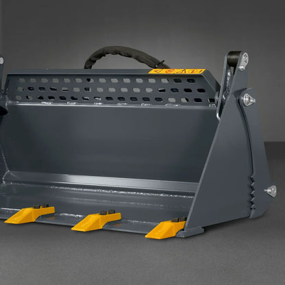 44" 4-In-1 Combo Mini Skid Steer Bucket Attachment With Quick Attach,  Universal Mount