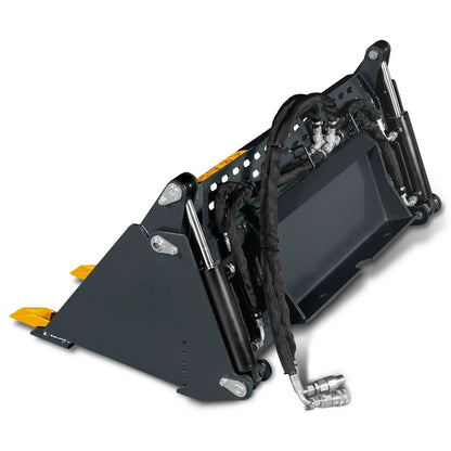 44" 4-In-1 Combo Mini Skid Steer Bucket Attachment With Quick Attach,  Universal Mount