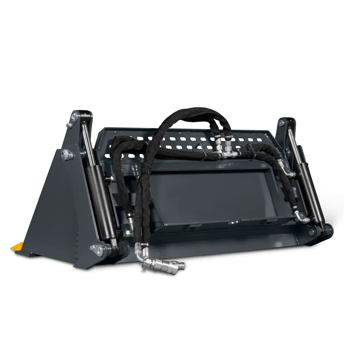 44" 4-In-1 Combo Mini Skid Steer Bucket Attachment With Quick Attach,  Universal Mount