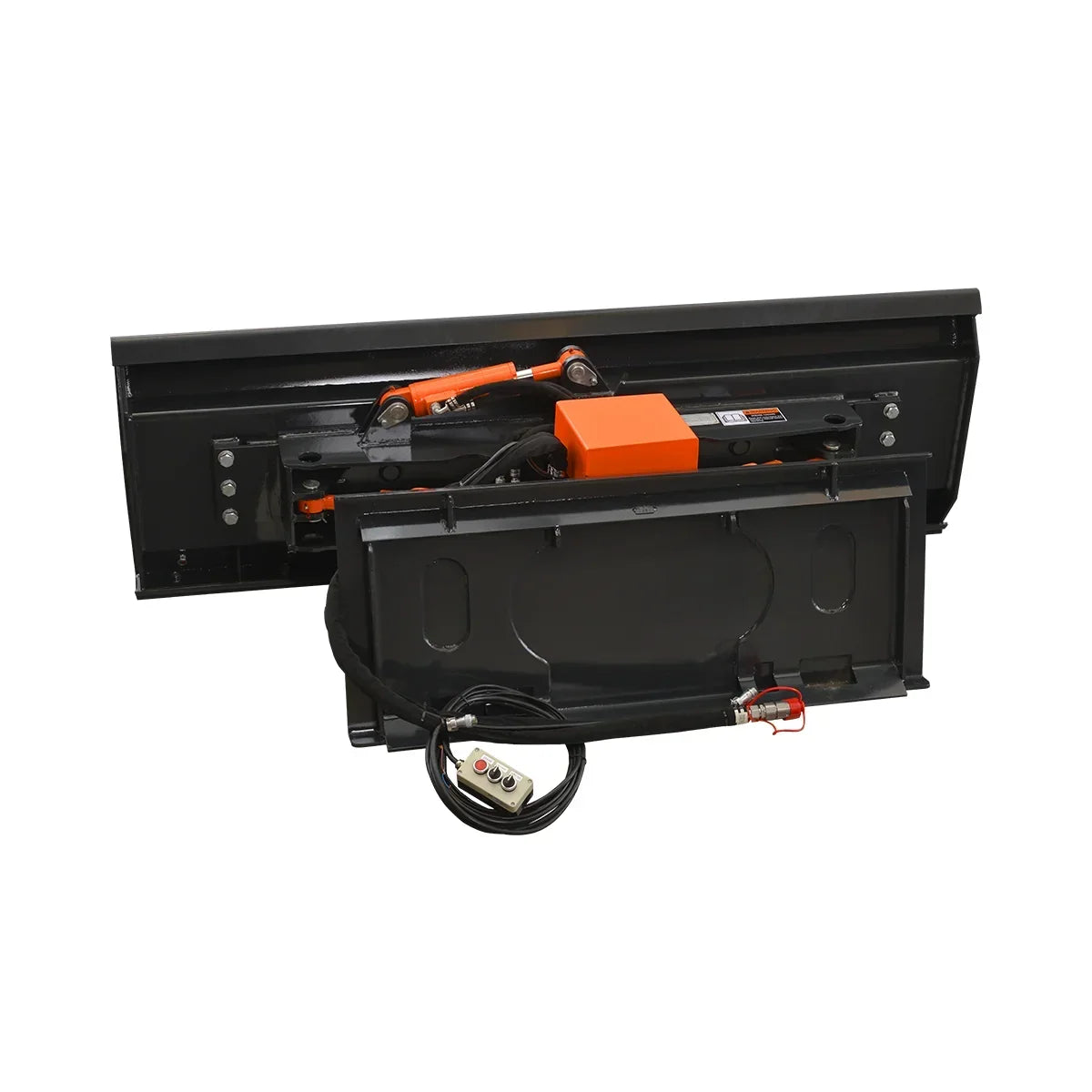MechMaxx 84" Hydraulic Skid Steer 6 Way Dozer Blade Snow Pusher Attachment, Industrial Series