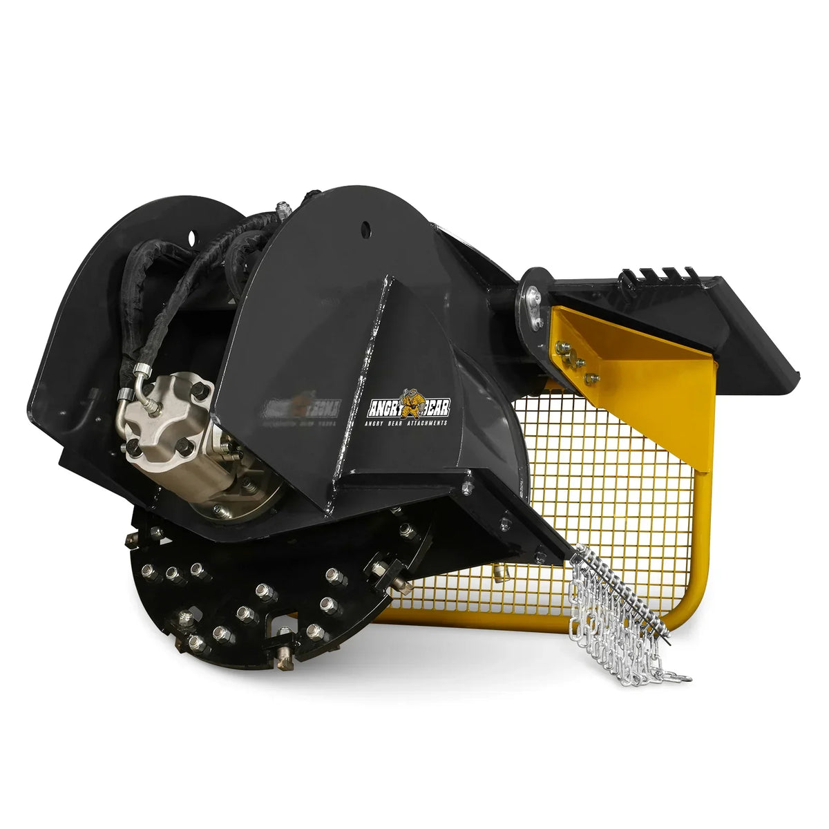 Stump Grinder Attachment for Skid Steer Loader With 34 Carbide Teeth, 18-23 GPM, SG61