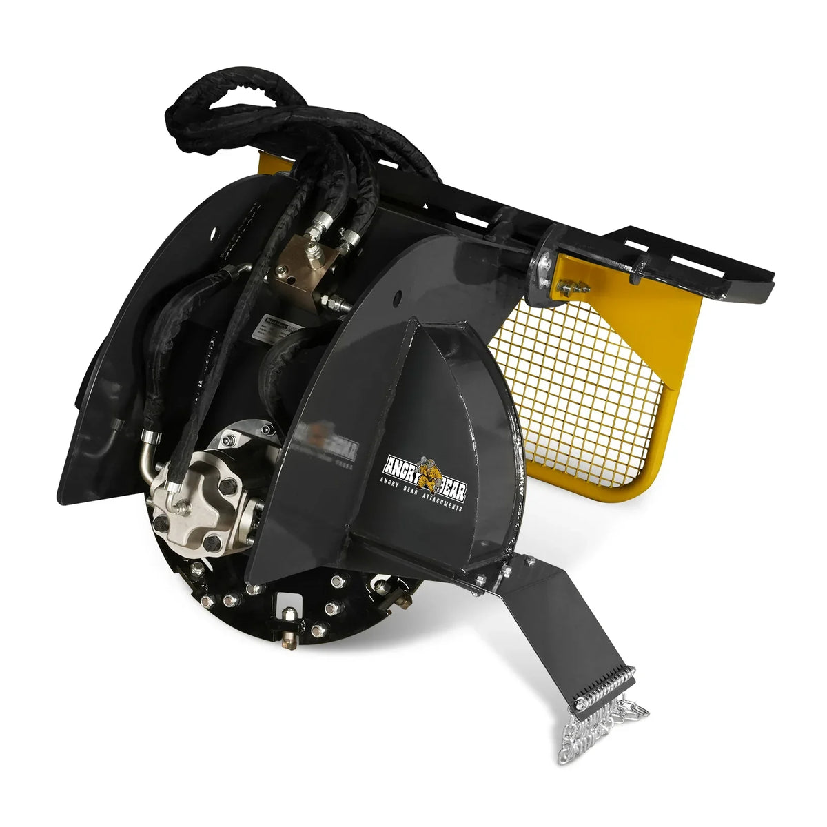 Stump Grinder Attachment for Skid Steer Loader With 34 Carbide Teeth, 18-23 GPM, SG61