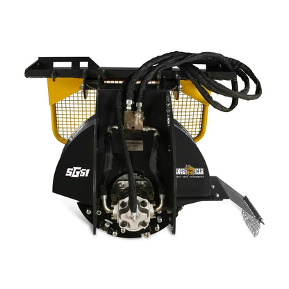 Stump Grinder Attachment for Skid Steer Loader With 34 Carbide Teeth, 18-23 GPM, SG61