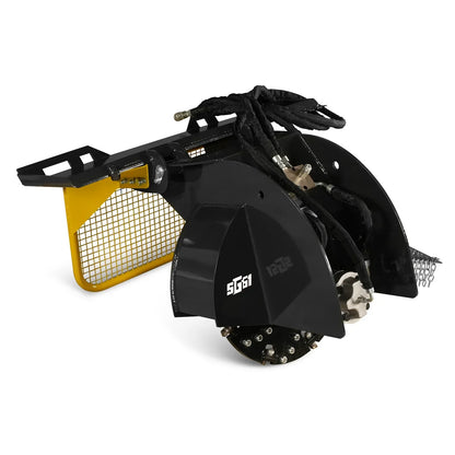 Stump Grinder Attachment for Skid Steer Loader With 34 Carbide Teeth, 18-23 GPM, SG61