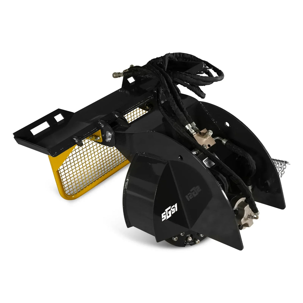 Stump Grinder Attachment for Skid Steer Loader With 34 Carbide Teeth, 18-23 GPM, SG61