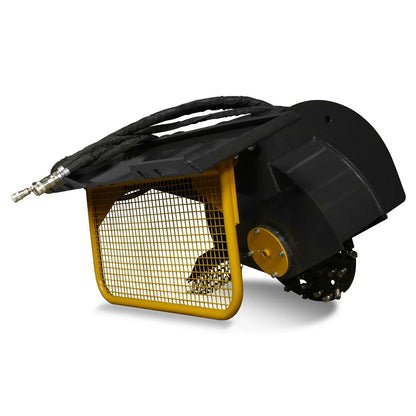 Stump Grinder Attachment for Skid Steer Loader With 34 Carbide Teeth, 18-23 GPM, SG61