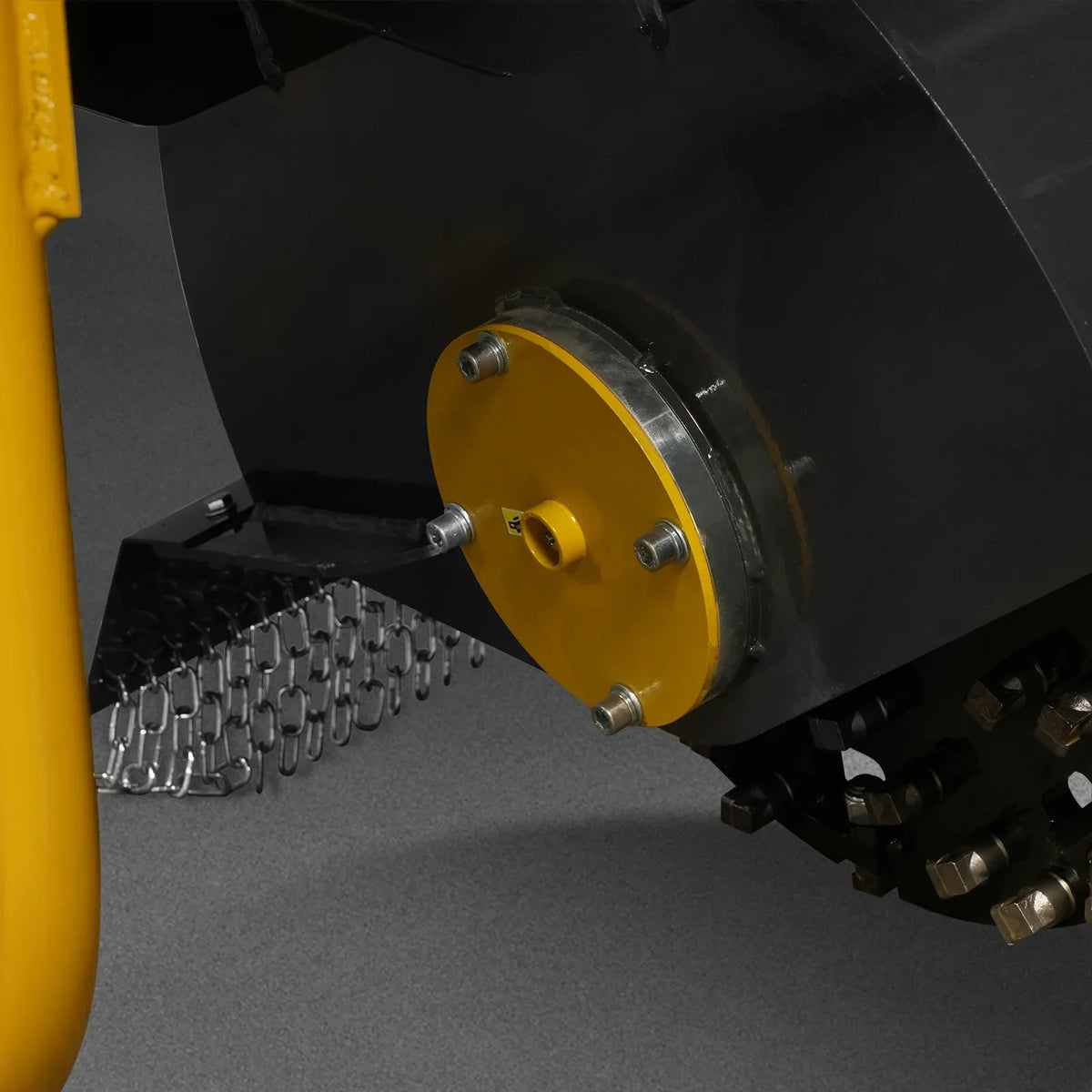 Stump Grinder Attachment for Skid Steer Loader With 34 Carbide Teeth, 18-23 GPM, SG61