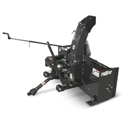 72" 3 Point PTO Snow Blower 24" Impeller Diameter 360° Snow Chute (PTO Shaft Included with Slip Clutch),  30-75 HP,  TSB72