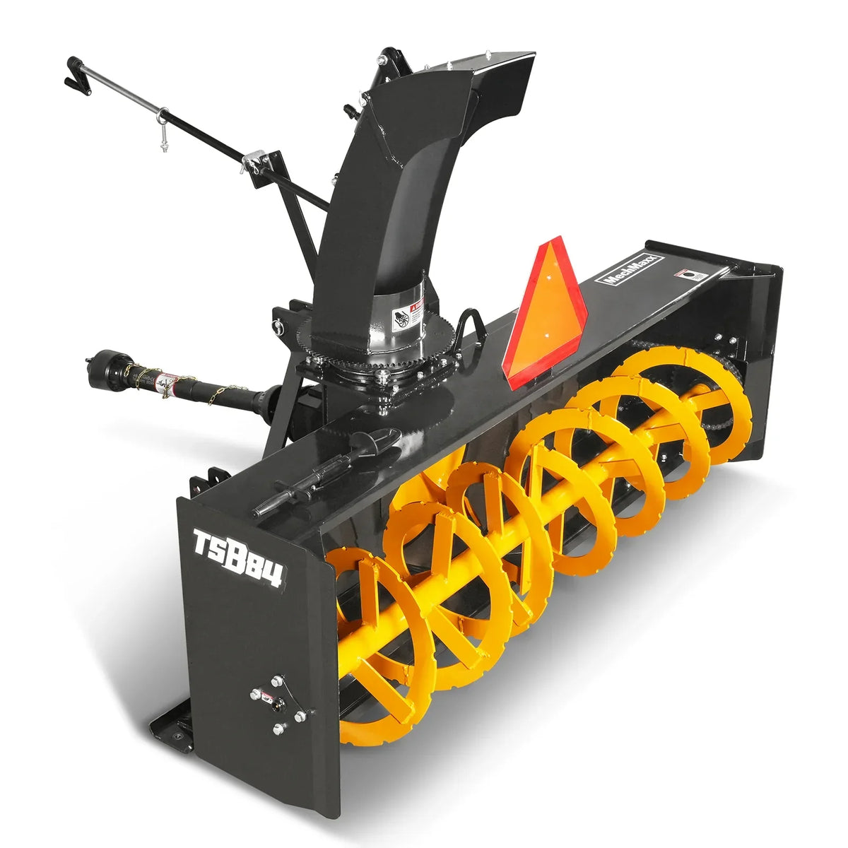 84" 3 Point PTO Snow Blower 24" Impeller Diameter 360° Snow Chute (PTO Shaft Included with Slip Clutch),  35-95 HP,  TSB84