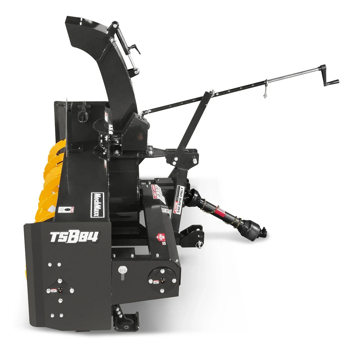 84" 3 Point PTO Snow Blower 24" Impeller Diameter 360° Snow Chute (PTO Shaft Included with Slip Clutch),  35-95 HP,  TSB84