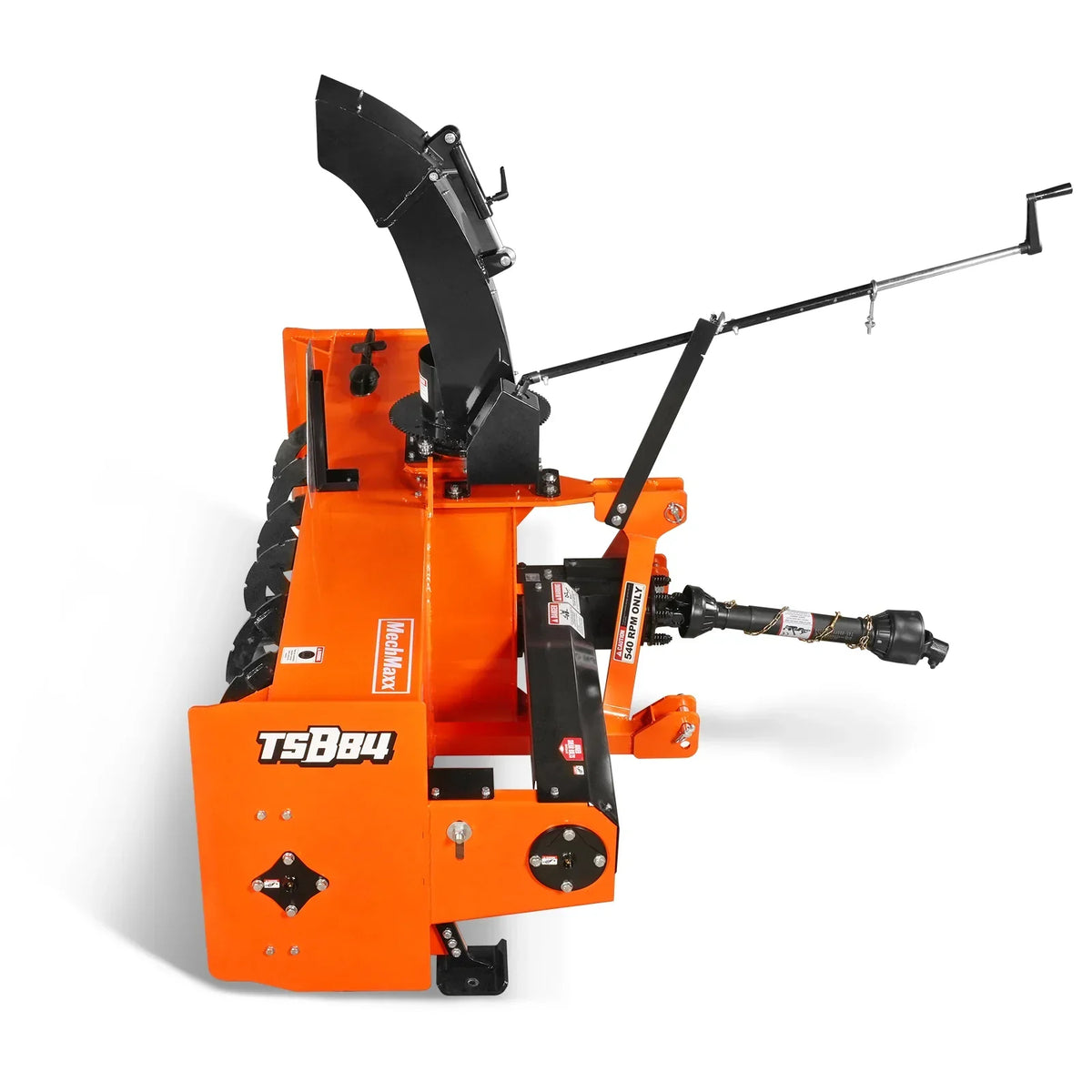 84" 3 Point PTO Snow Blower 24" Impeller Diameter 360° Snow Chute (PTO Shaft Included with Slip Clutch),  35-95 HP,  TSB84T