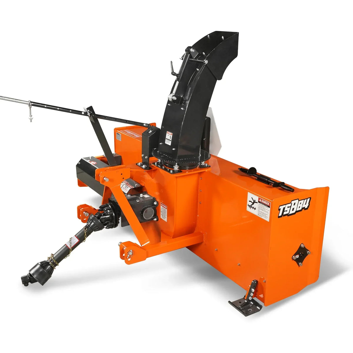 84" 3 Point PTO Snow Blower 24" Impeller Diameter 360° Snow Chute (PTO Shaft Included with Slip Clutch),  35-95 HP,  TSB84T