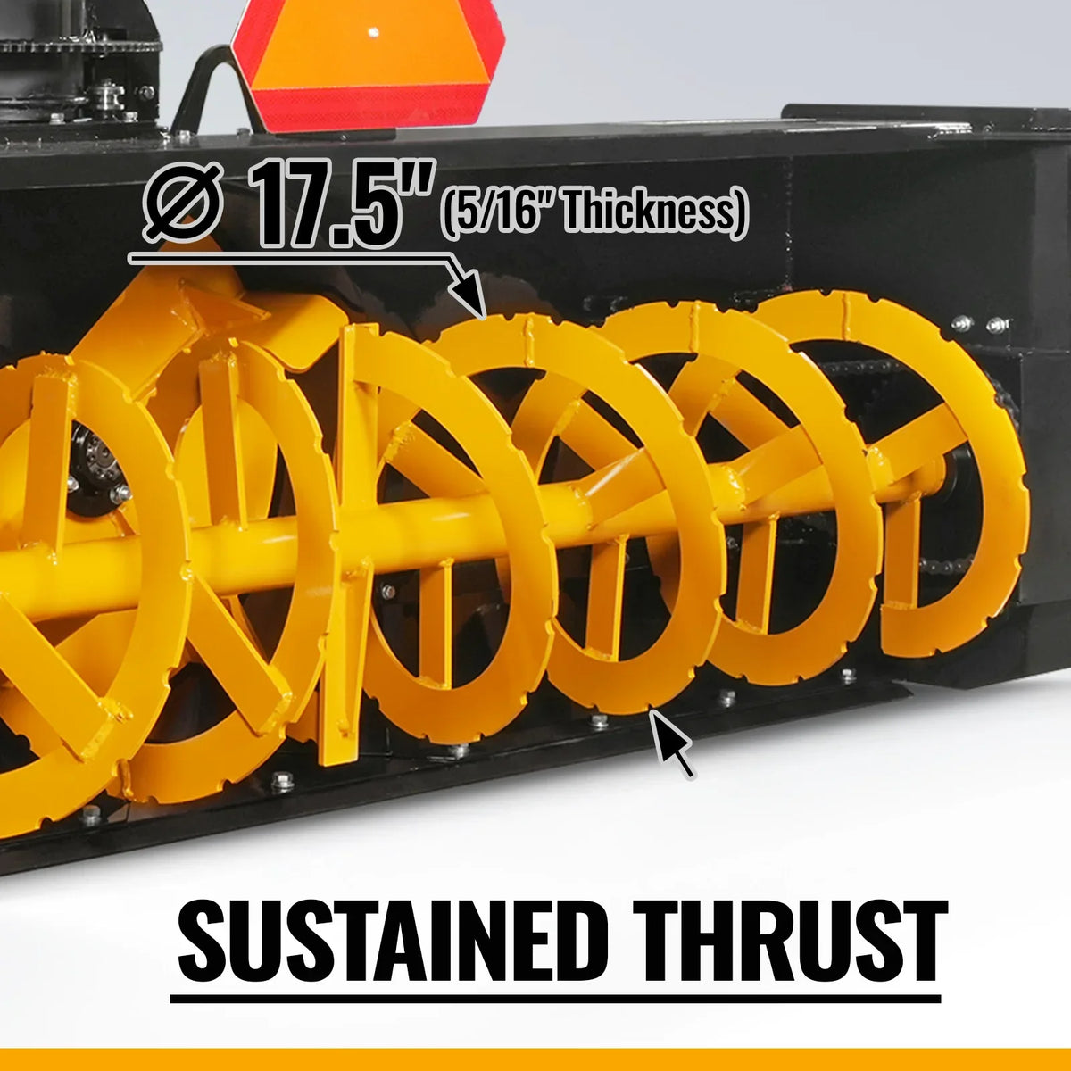 84" 3 Point PTO Snow Blower 24" Impeller Diameter 360° Snow Chute (PTO Shaft Included with Slip Clutch),  35-95 HP,  TSB84