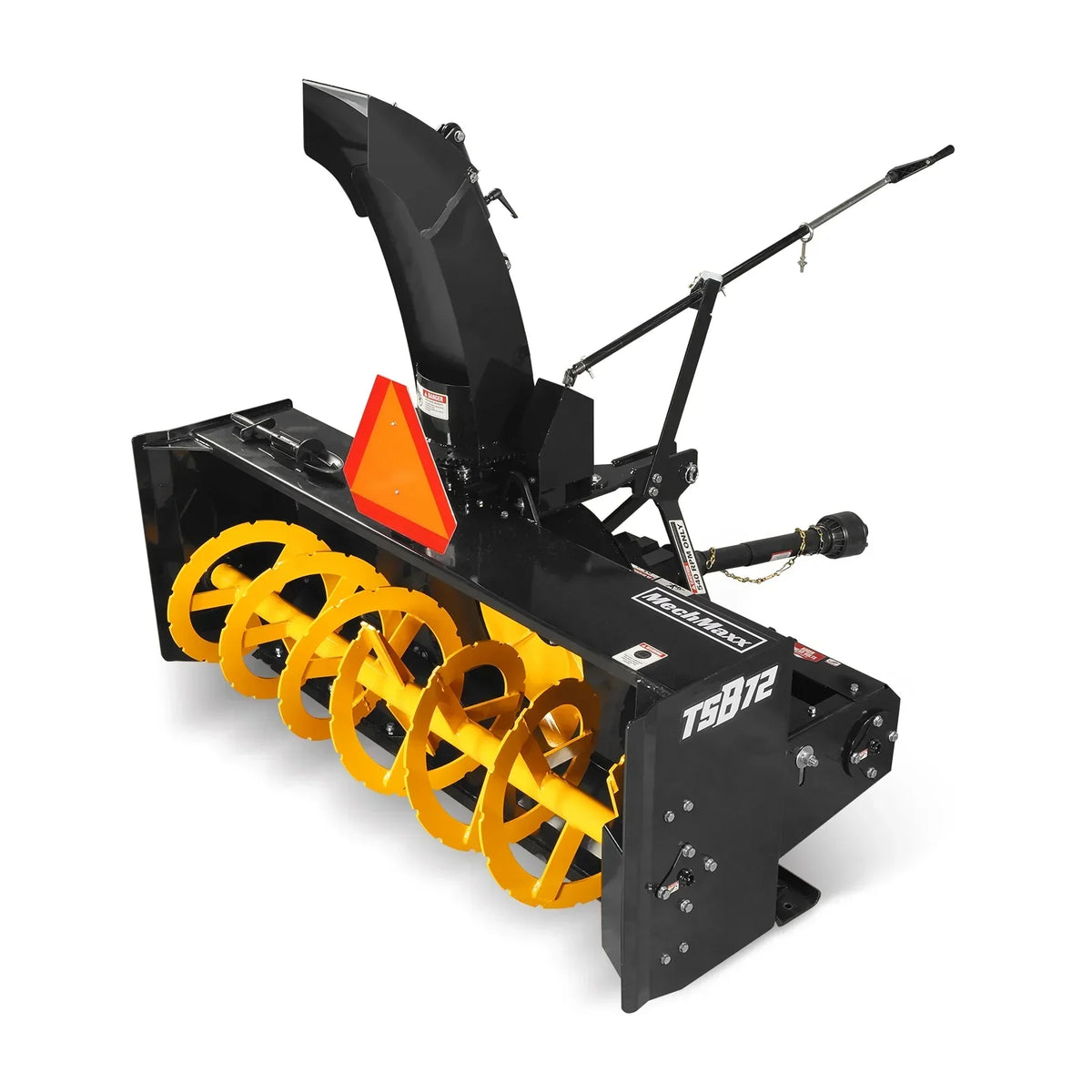 72" 3 Point PTO Snow Blower 24" Impeller Diameter 360° Snow Chute (PTO Shaft Included with Slip Clutch),  30-75 HP,  TSB72