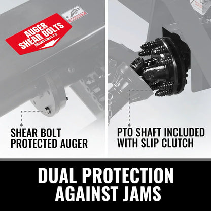 72" 3 Point PTO Snow Blower 24" Impeller Diameter 360° Snow Chute (PTO Shaft Included with Slip Clutch),  30-75 HP,  TSB72