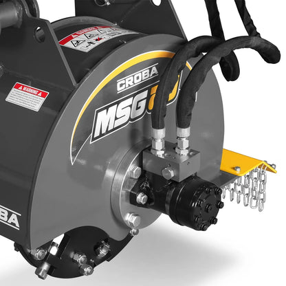 20'' Flywheel Diameter Mini Skid Steer Stump Grinder with 24 Carbide Teeth, MSG20