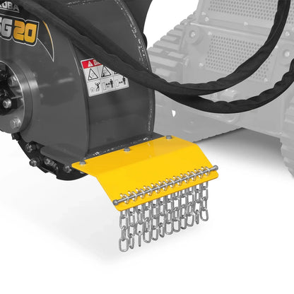 20'' Flywheel Diameter Mini Skid Steer Stump Grinder with 24 Carbide Teeth, MSG20
