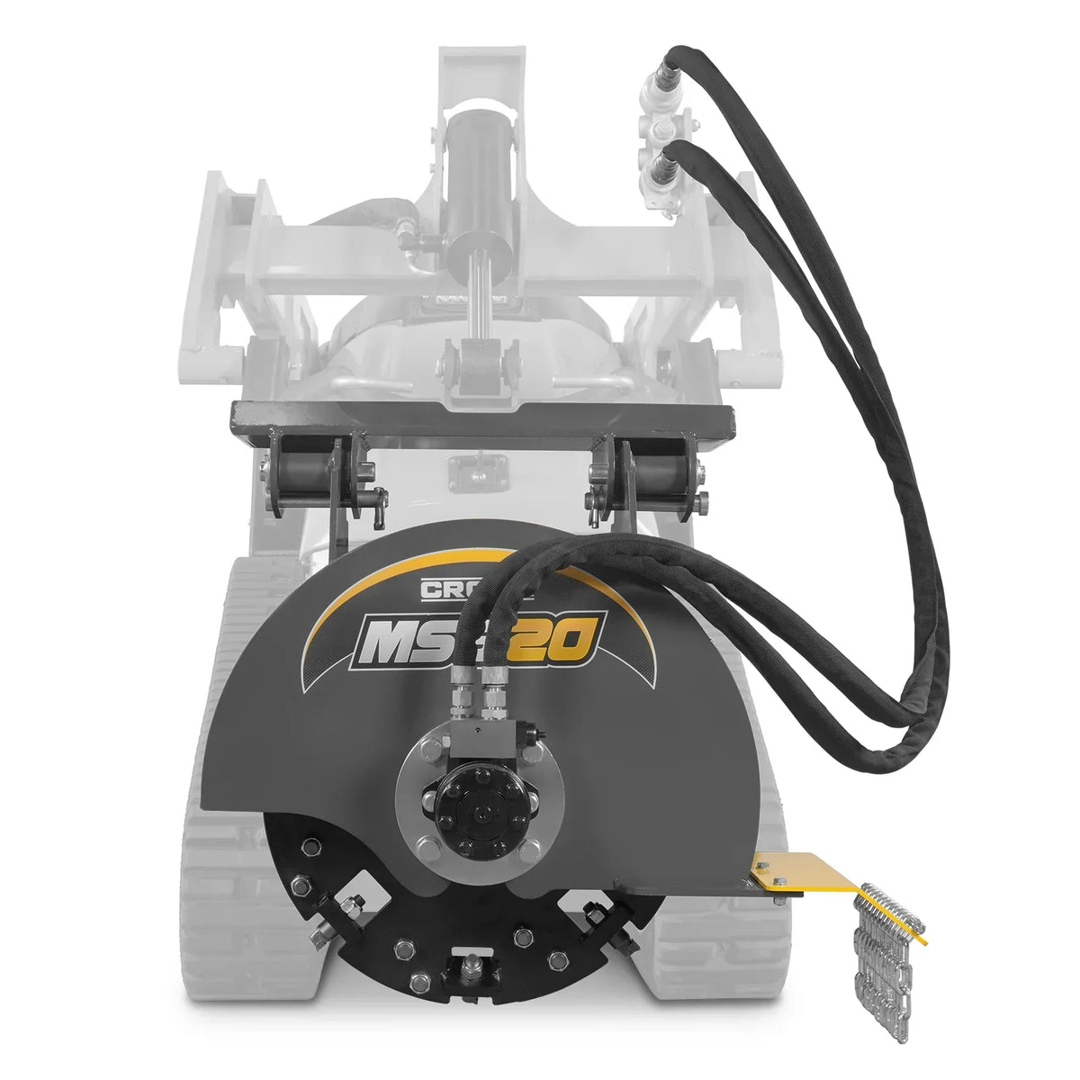 20'' Flywheel Diameter Mini Skid Steer Stump Grinder with 24 Carbide Teeth, MSG20