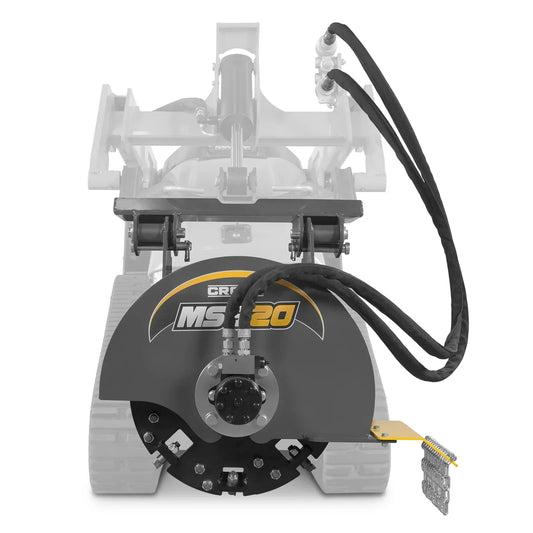 20'' Flywheel Diameter Mini Skid Steer Stump Grinder with 24 Carbide Teeth, MSG20