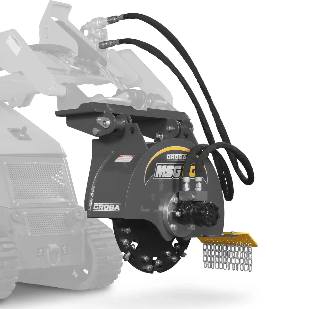 20'' Flywheel Diameter Mini Skid Steer Stump Grinder with 24 Carbide Teeth, MSG20