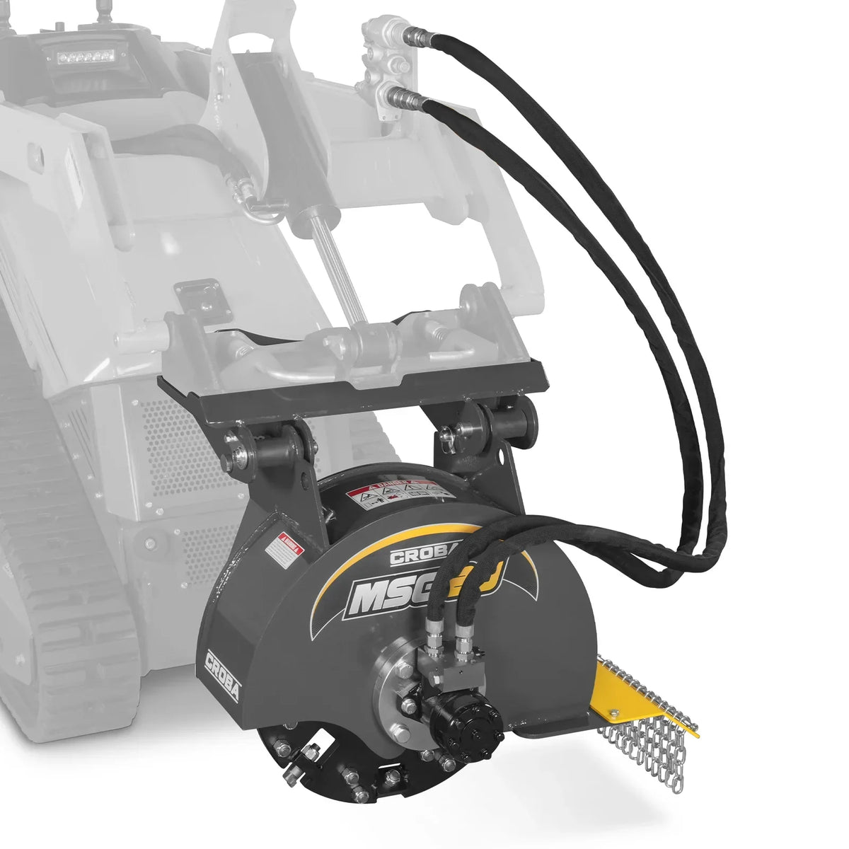20'' Flywheel Diameter Mini Skid Steer Stump Grinder with 24 Carbide Teeth, MSG20