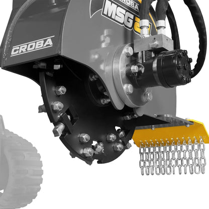 20'' Flywheel Diameter Mini Skid Steer Stump Grinder with 24 Carbide Teeth, MSG20