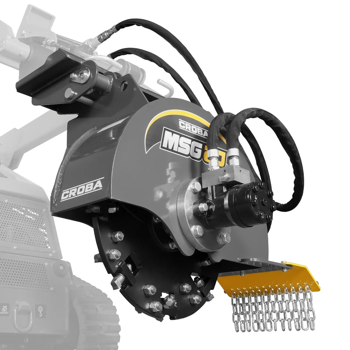 20'' Flywheel Diameter Mini Skid Steer Stump Grinder with 24 Carbide Teeth, MSG20