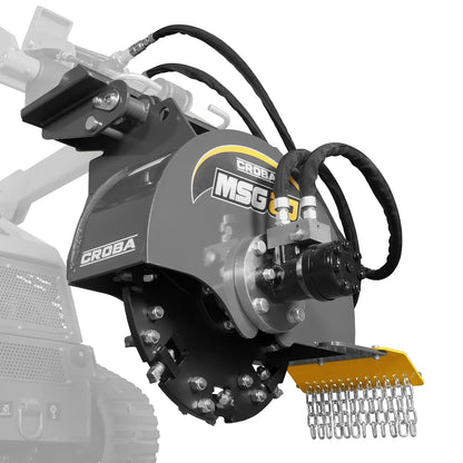 20'' Flywheel Diameter Mini Skid Steer Stump Grinder with 24 Carbide Teeth, MSG20