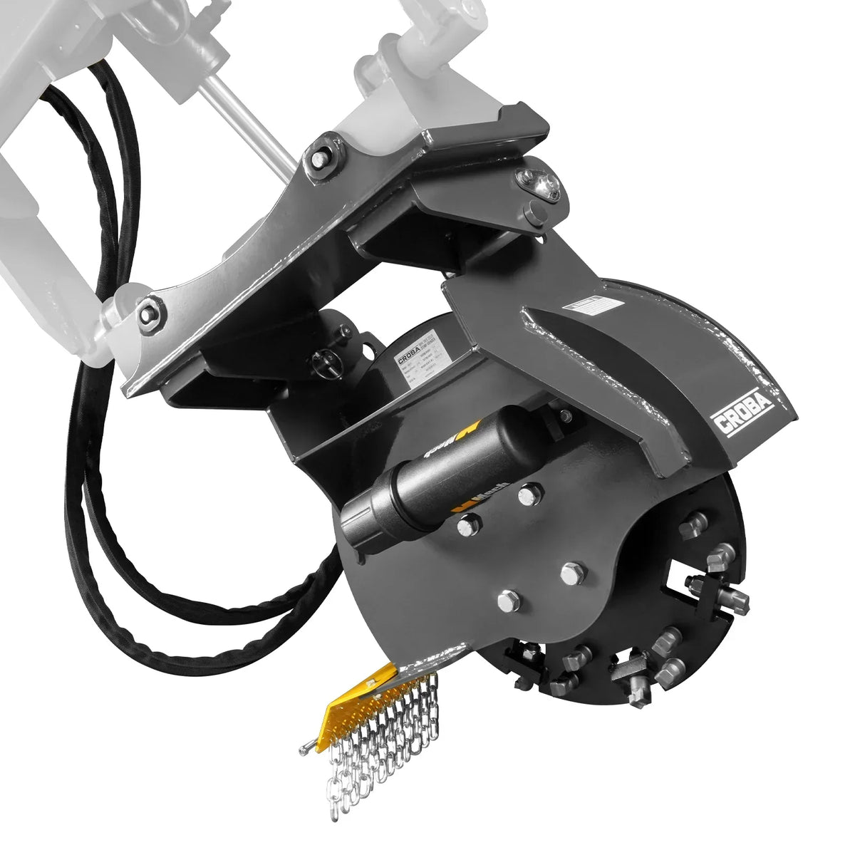 20'' Flywheel Diameter Mini Skid Steer Stump Grinder with 24 Carbide Teeth, MSG20