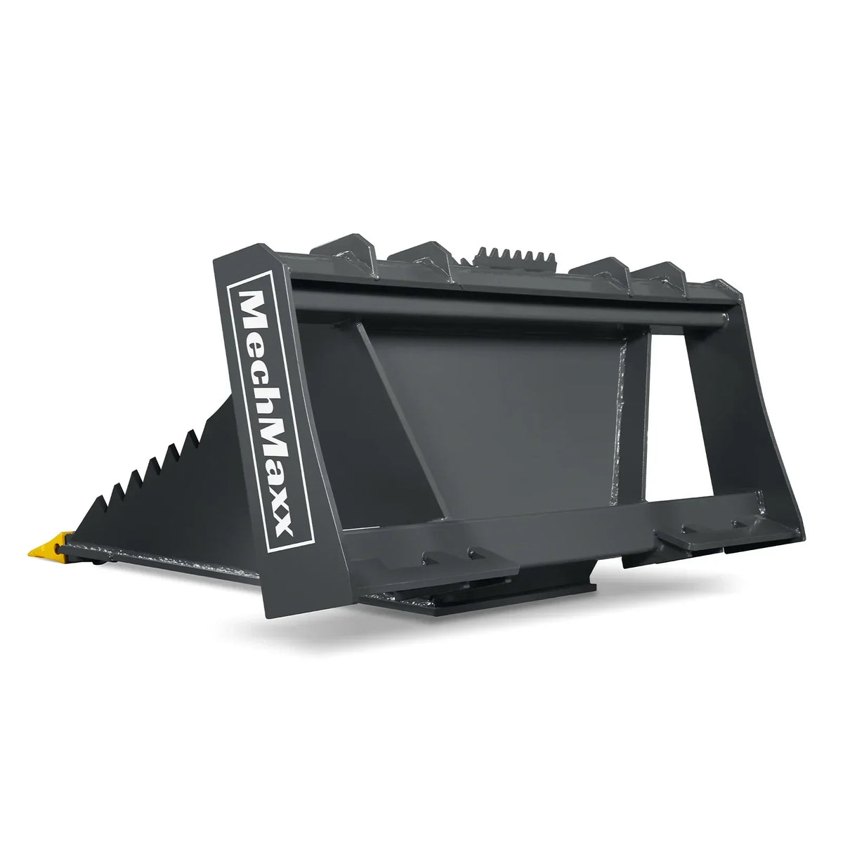 48" Skid Steer Stump Bucket Wrecker with Universal Quick Attach, Bolt-On Cutting Teeth, SBE53