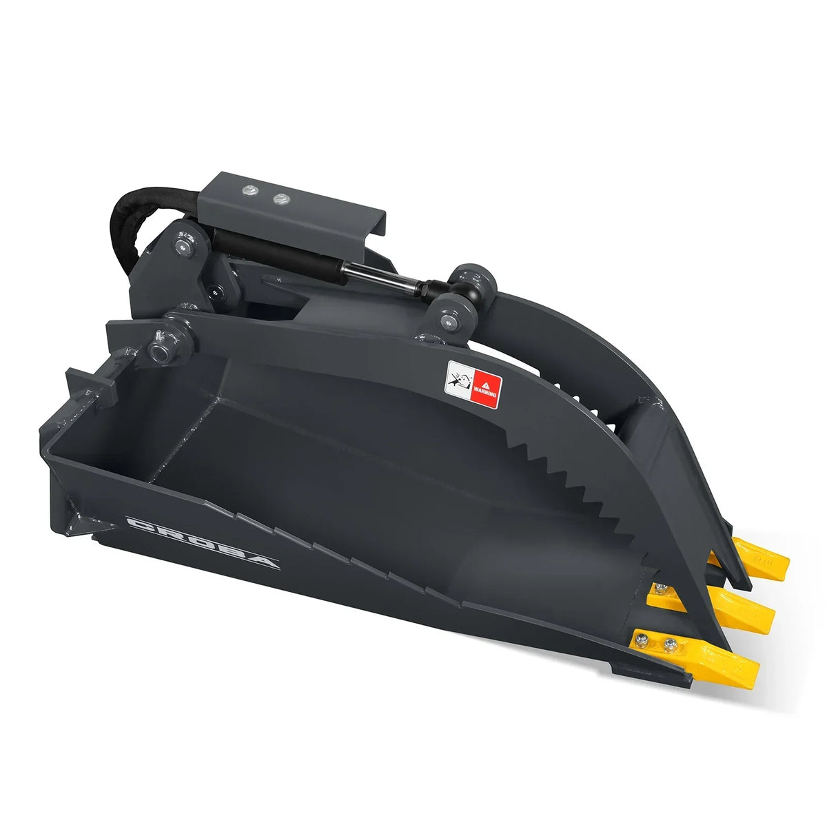 36'' Max Opening Mini Skid Steer Stump Grapple Bucket