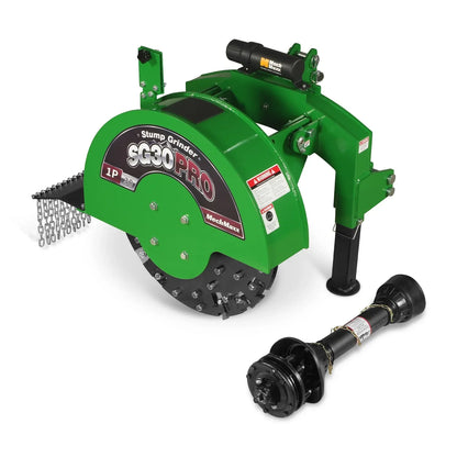3-Point PTO Stump Grinder,  30 in Flywheel,  40-100HP,  with 44 Carbide Teeth (PTO Shaft Included with Slip Clutch),  SG30PRO