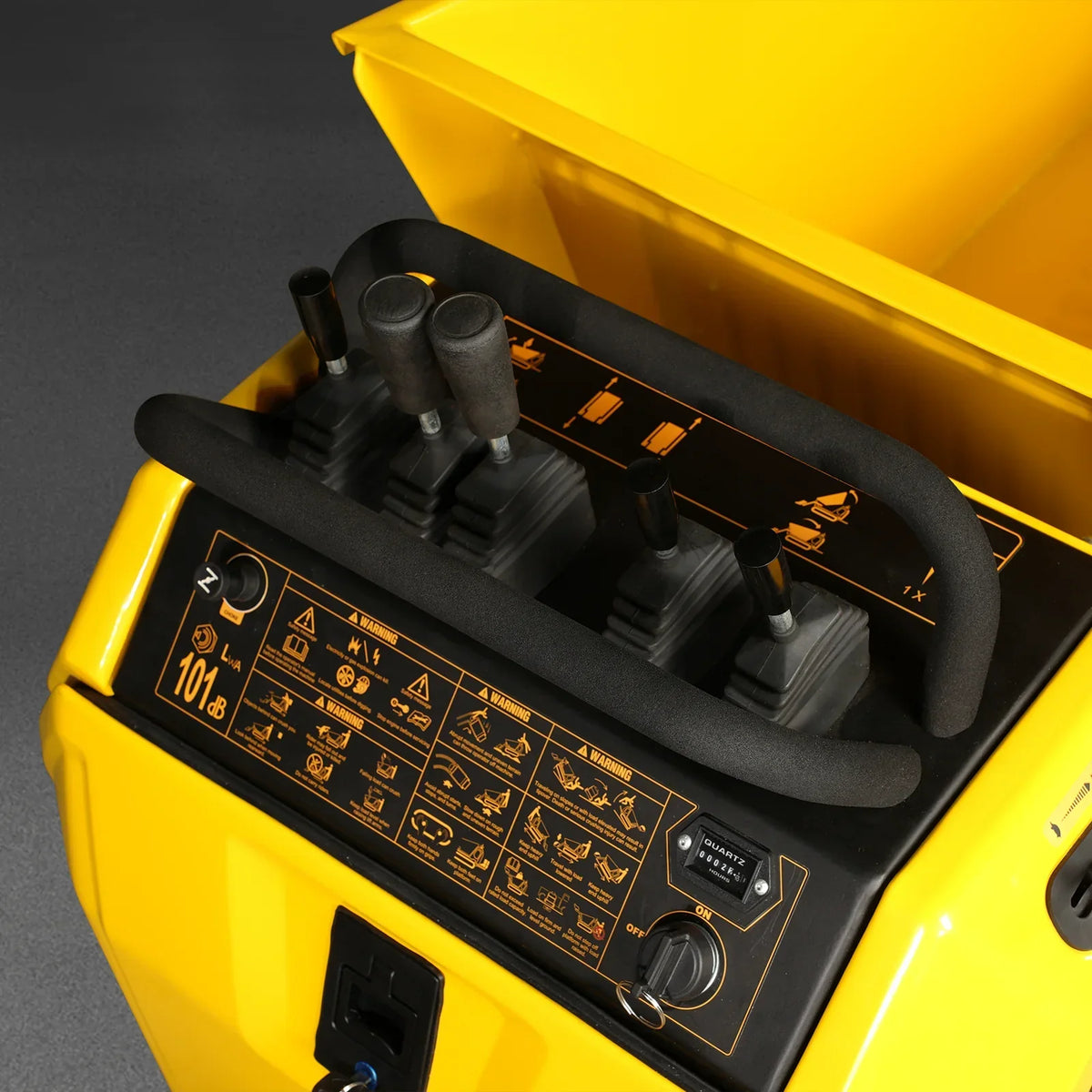1800lb 420cc  E-start Gas Engine Stand-ON Hydraulic Track Dumper with Self-Loading ,  T80