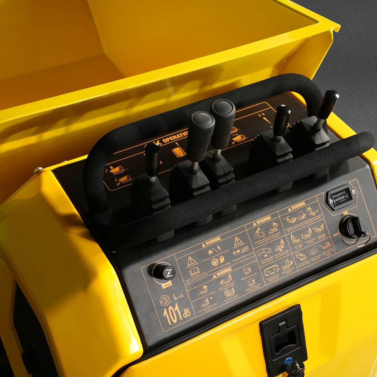 1800lb 420cc  E-start Gas Engine Stand-ON Hydraulic Track Dumper with Self-Loading ,  T80