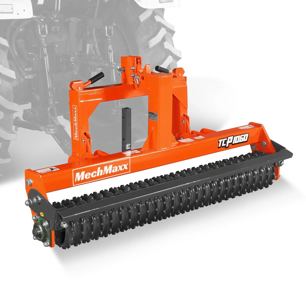 60" Cultipacker with 26 Ductile Iron Wheels,  Scraper Bar Included,  Category 1 and 2,  3 Point Hitch Tractor Attachment,  TCP1060