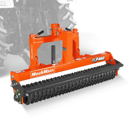 60" Cultipacker with 26 Ductile Iron Wheels,  Scraper Bar Included,  Category 1 and 2,  3 Point Hitch Tractor Attachment,  TCP1060