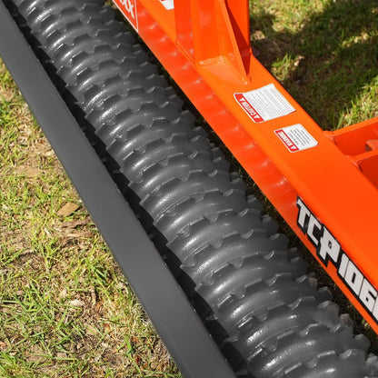 60" Cultipacker with 26 Ductile Iron Wheels,  Scraper Bar Included,  Category 1 and 2,  3 Point Hitch Tractor Attachment,  TCP1060