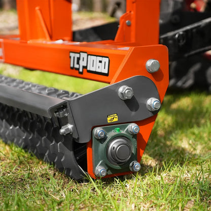 60" Cultipacker with 26 Ductile Iron Wheels,  Scraper Bar Included,  Category 1 and 2,  3 Point Hitch Tractor Attachment,  TCP1060