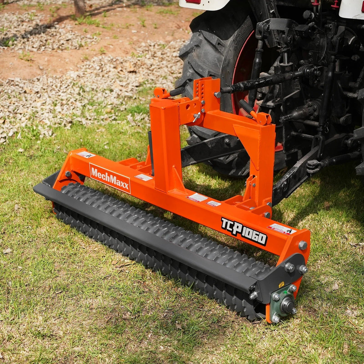 60" Cultipacker with 26 Ductile Iron Wheels,  Scraper Bar Included,  Category 1 and 2,  3 Point Hitch Tractor Attachment,  TCP1060