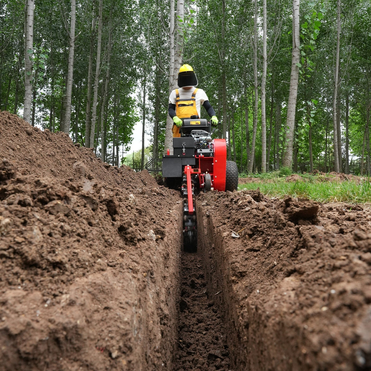 14HP 429cc KOHLER E-start 24'' Ditching Mini Trencher ,  TCR1500