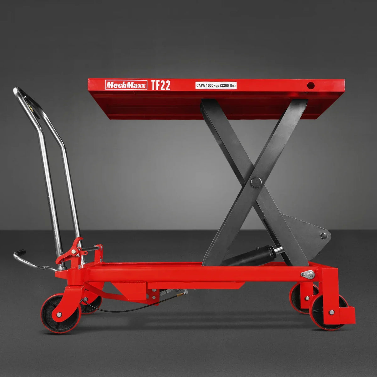 Mobile Scissor Lift Table Cart 2200lbs Capacity, Platform Size, 39.4” x 20.2”, Height 39.4” , TF22