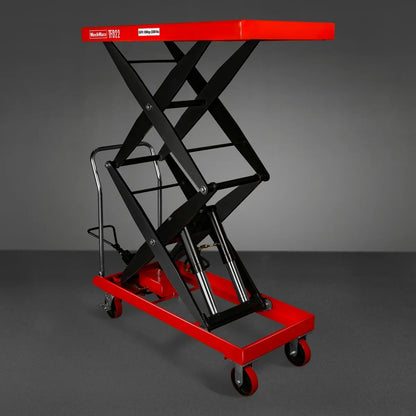 Mobile Double Scissor Lift Table Cart 2200lbs Capacity,  Platform Size,  47.2" x 24",  Height 66.9" ,  TFD22
