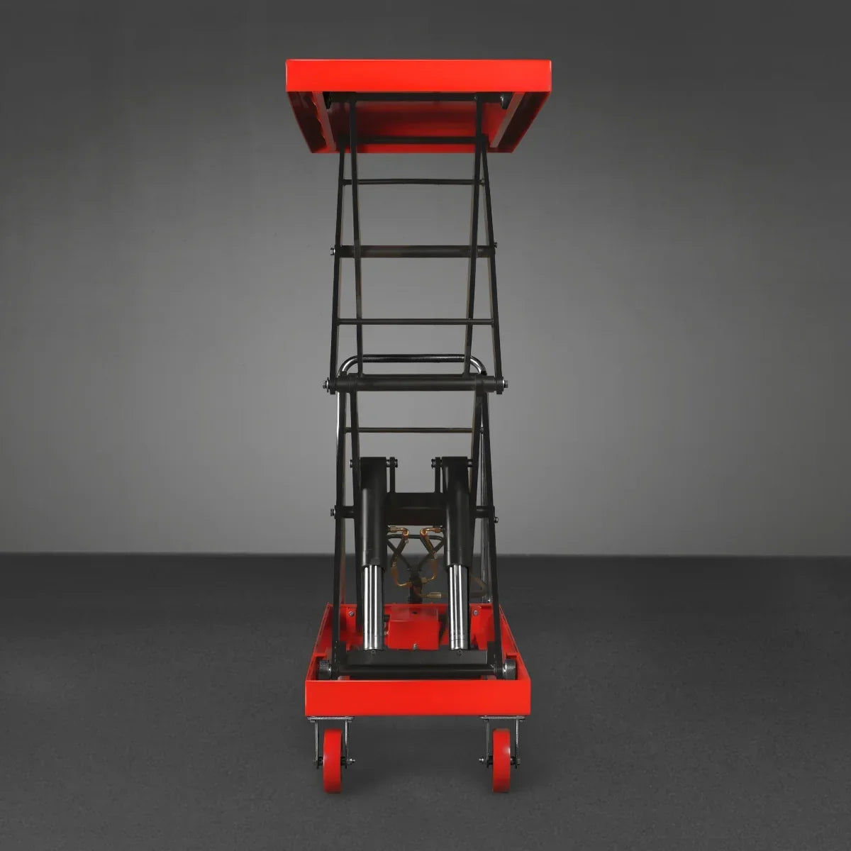 Mobile Double Scissor Lift Table Cart 2200lbs Capacity,  Platform Size,  47.2" x 24",  Height 66.9" ,  TFD22