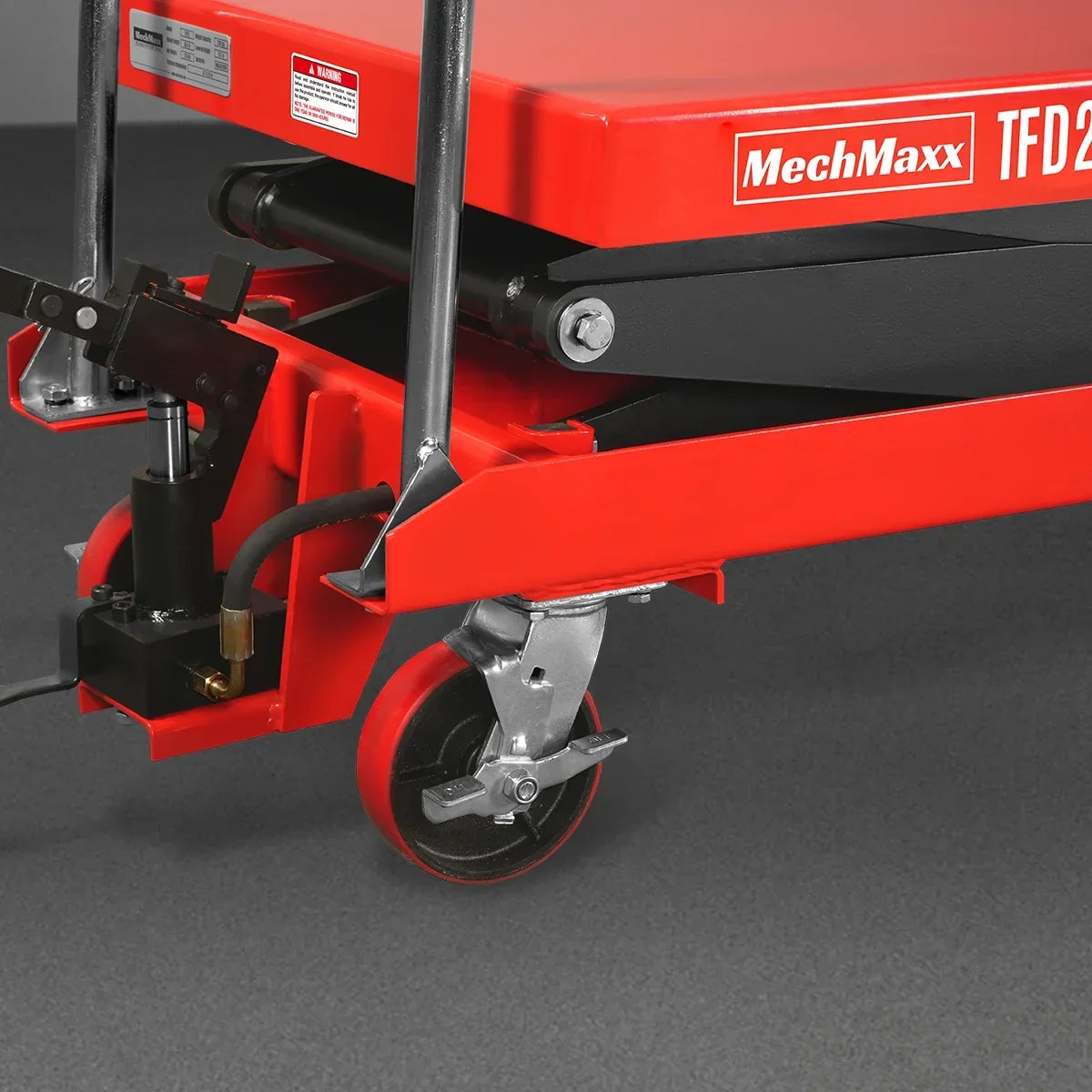 Mobile Double Scissor Lift Table Cart 2200lbs Capacity,  Platform Size,  47.2" x 24",  Height 66.9" ,  TFD22